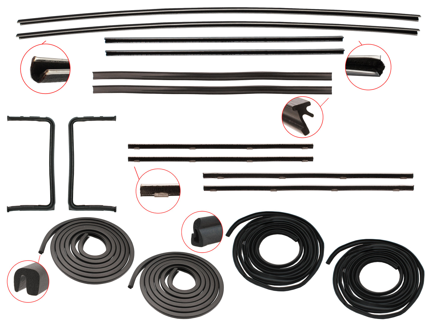 Door Rubber Kit FB EK Front All - DRKFB1