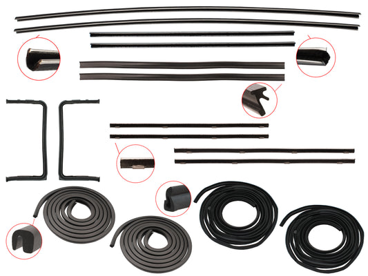Door Rubber Kit FB EK Front All - DRKFB1