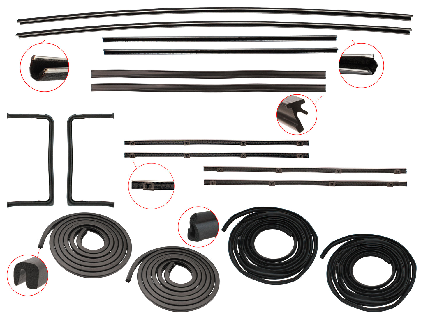 Door Rubber Kit FB EK Front All - DRKFB1