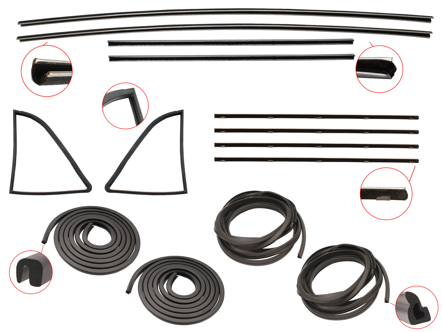 Door Rubber Kit FB EK Rear All - DRKFB2