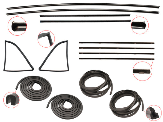 Door Rubber Kit FB EK Rear All - DRKFB2