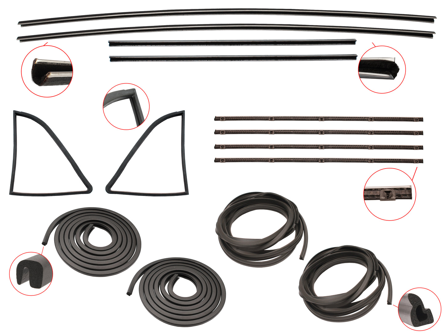 Door Rubber Kit FB EK Rear All - DRKFB2
