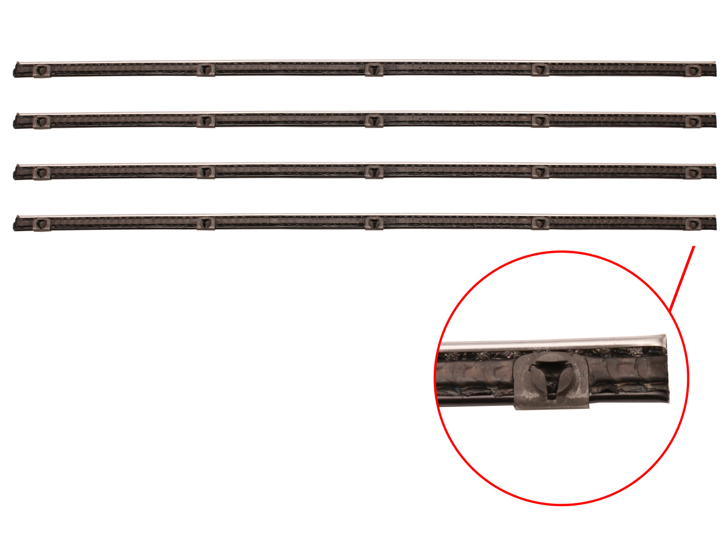 Door Rubber Kit FE FC Rear Sedan - DRKFE2