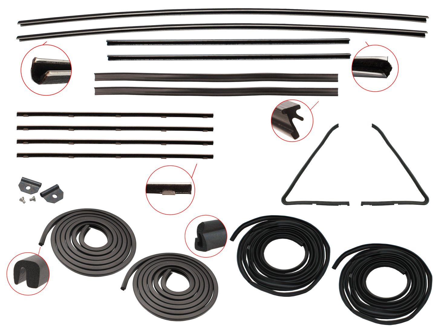 Door Rubber Kit FE FC Front All - DRKFE1