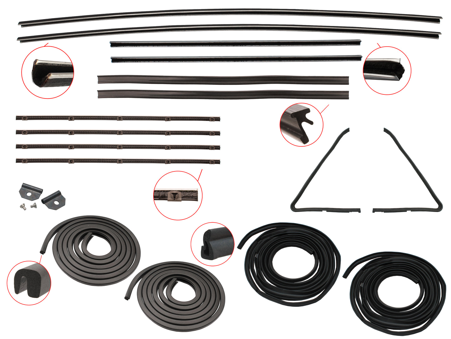 Door Rubber Kit FE FC Front All - DRKFE1