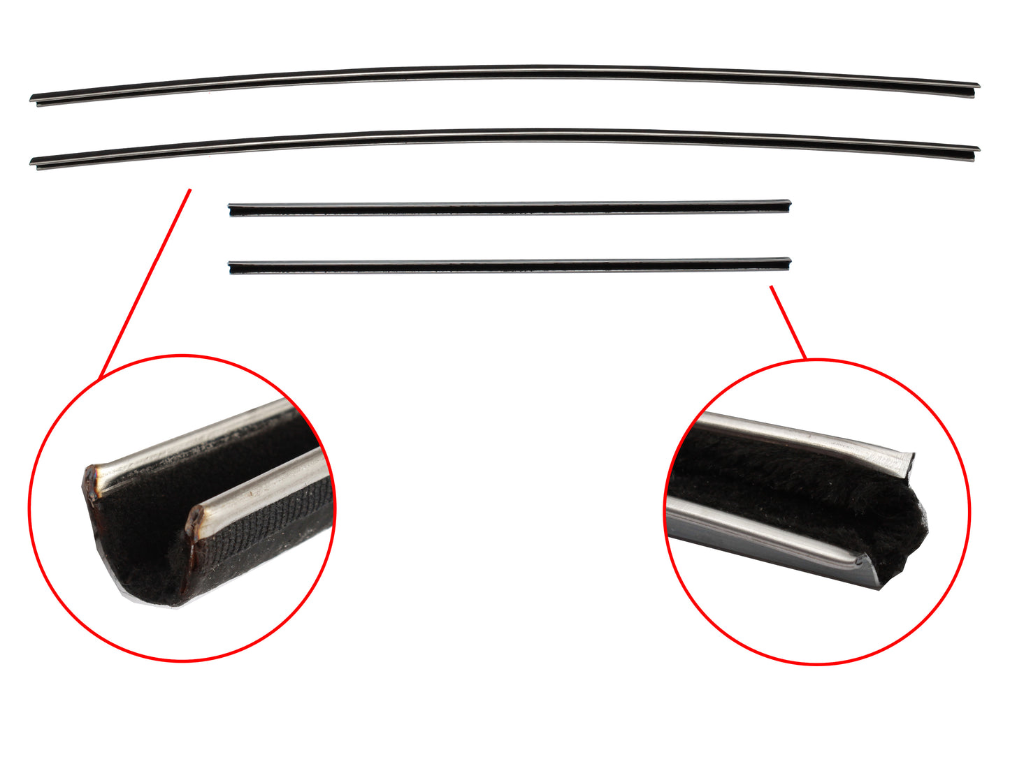 Door Rubber Kit FE FC Front All - DRKFE1