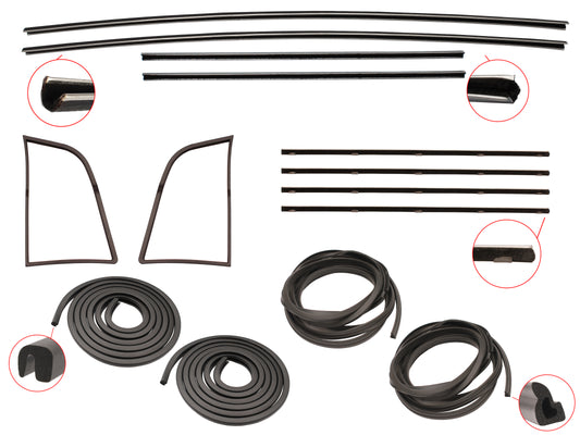 Door Rubber Kit FE FC Rear Wagon - DRKFE3