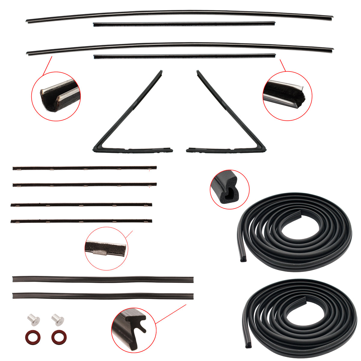 Door Rubber Kit FJ Front All - DRKFJ1