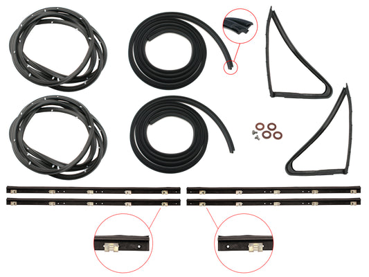 Door Rubber Kit HD HR Front All - DRKHD1