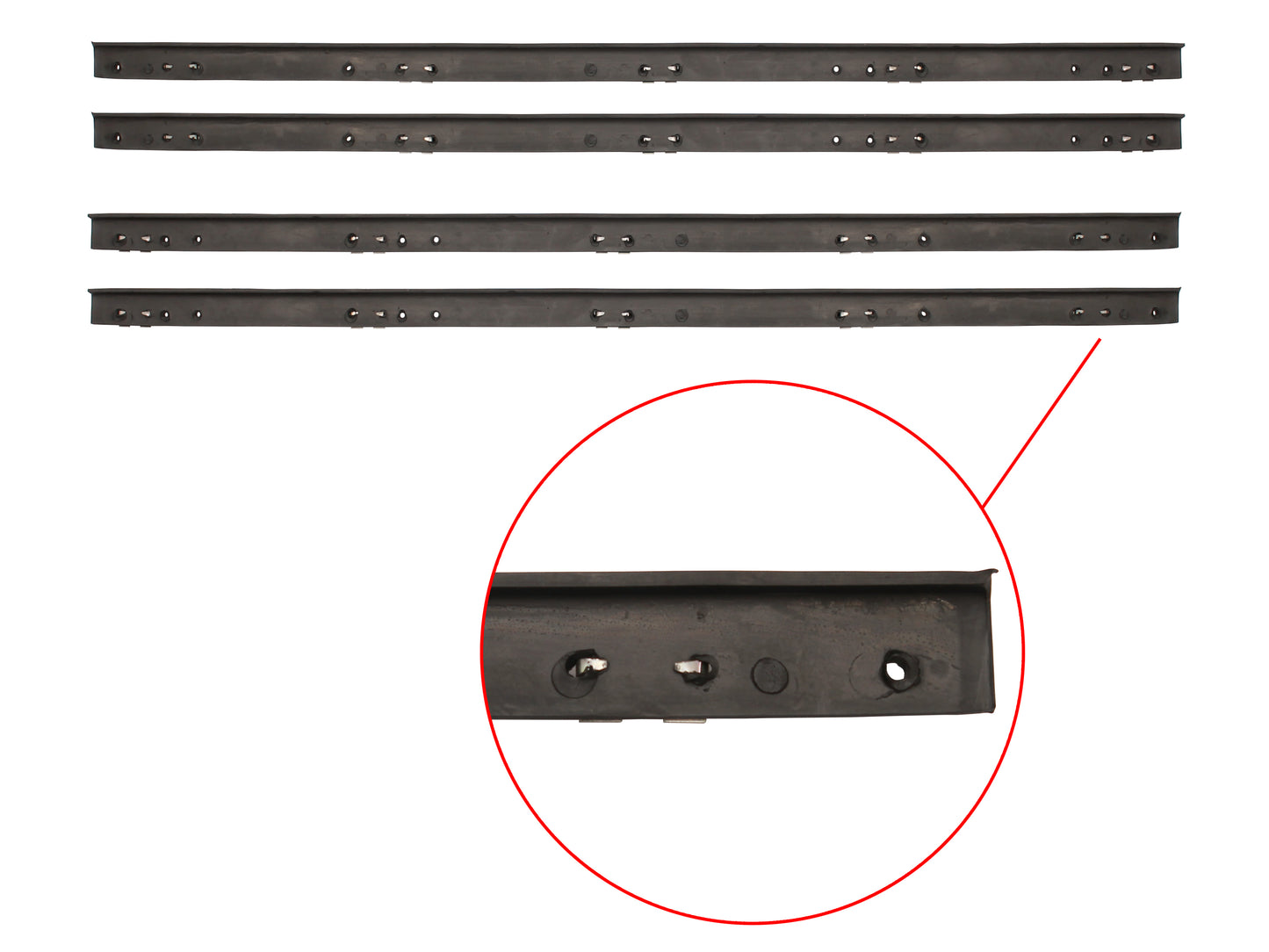 Door Rubber Kit HD HR Rear Sedan - DRKHD2