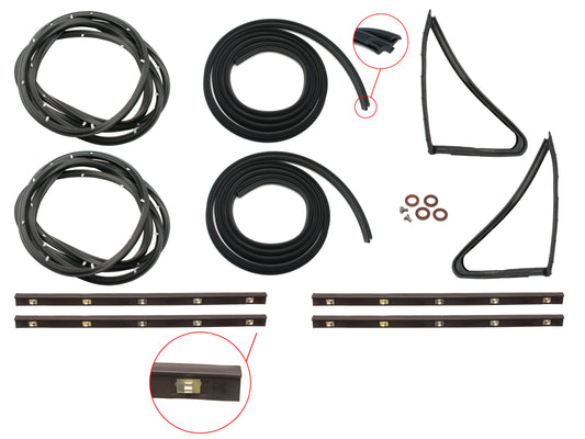 Door Rubber Kit HK HT HG Front All Exc Monaro - DRKHK1