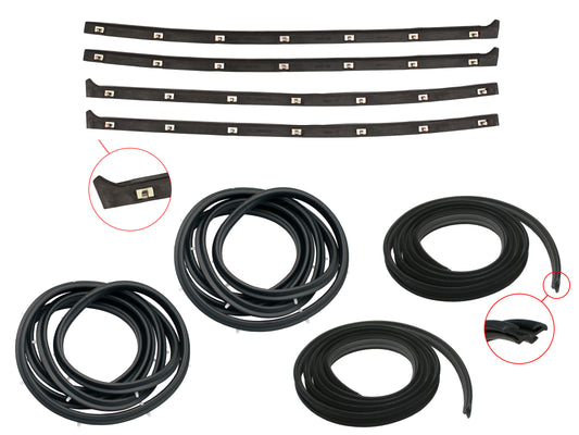 Door Rubber Kit HK HT HG Rear Sedan - DRKHK2