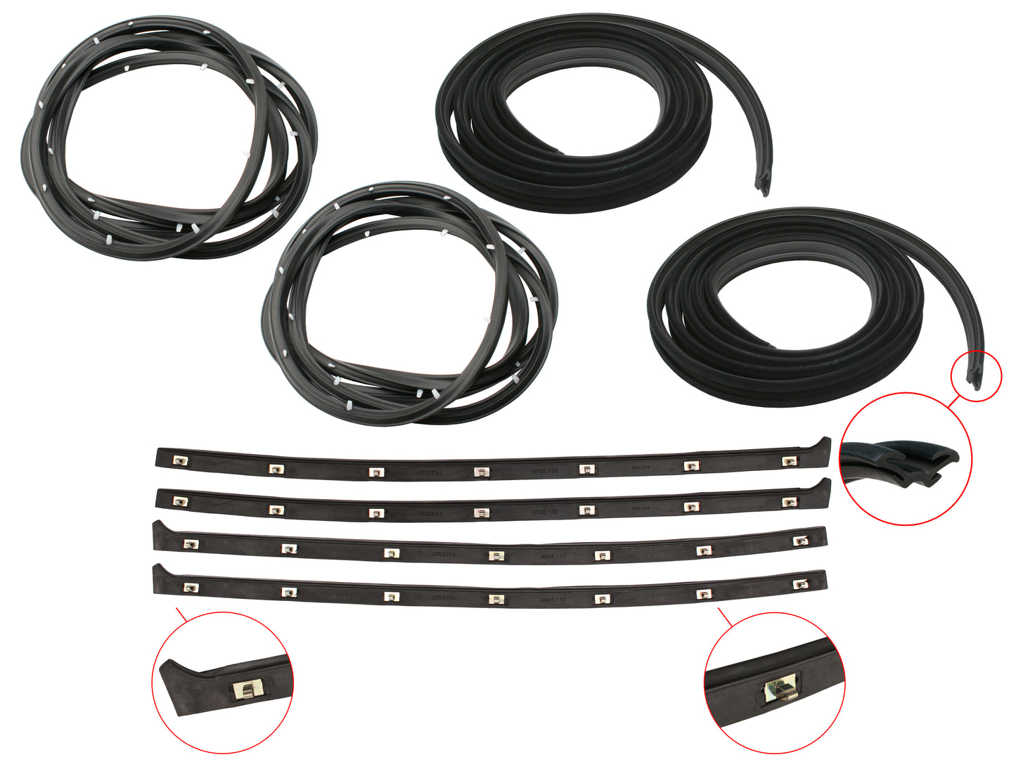 Door Rubber Kit HK HT HG Rear Wagon - DRKHK3