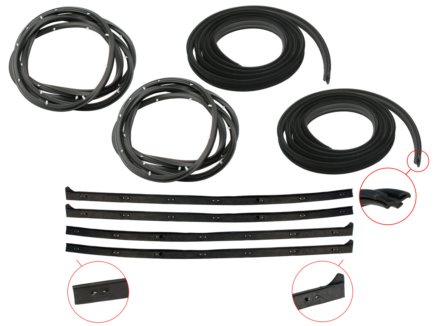 Door Rubber Kit HK HT HG Rear Wagon - DRKHK3