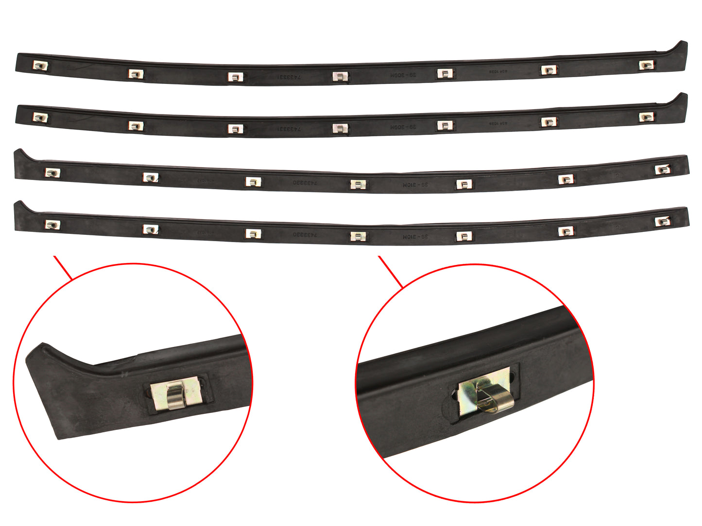 Door Rubber Kit HK HT HG Rear Wagon - DRKHK3