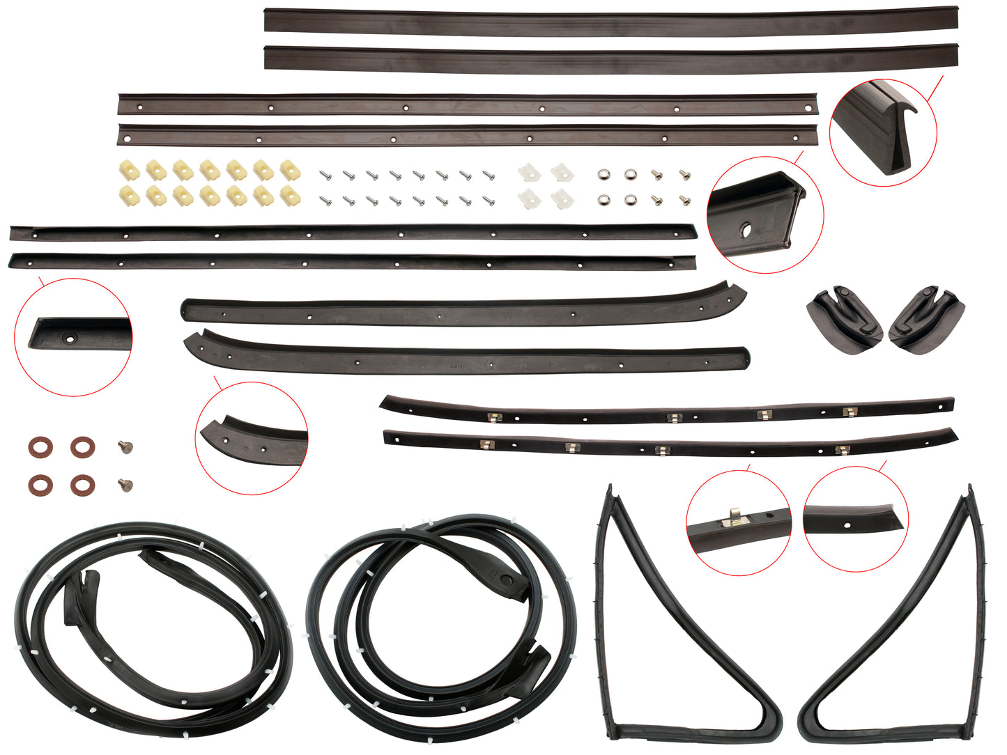 Door Rubber Kit HK HT HG Monaro - DRKHKTGM