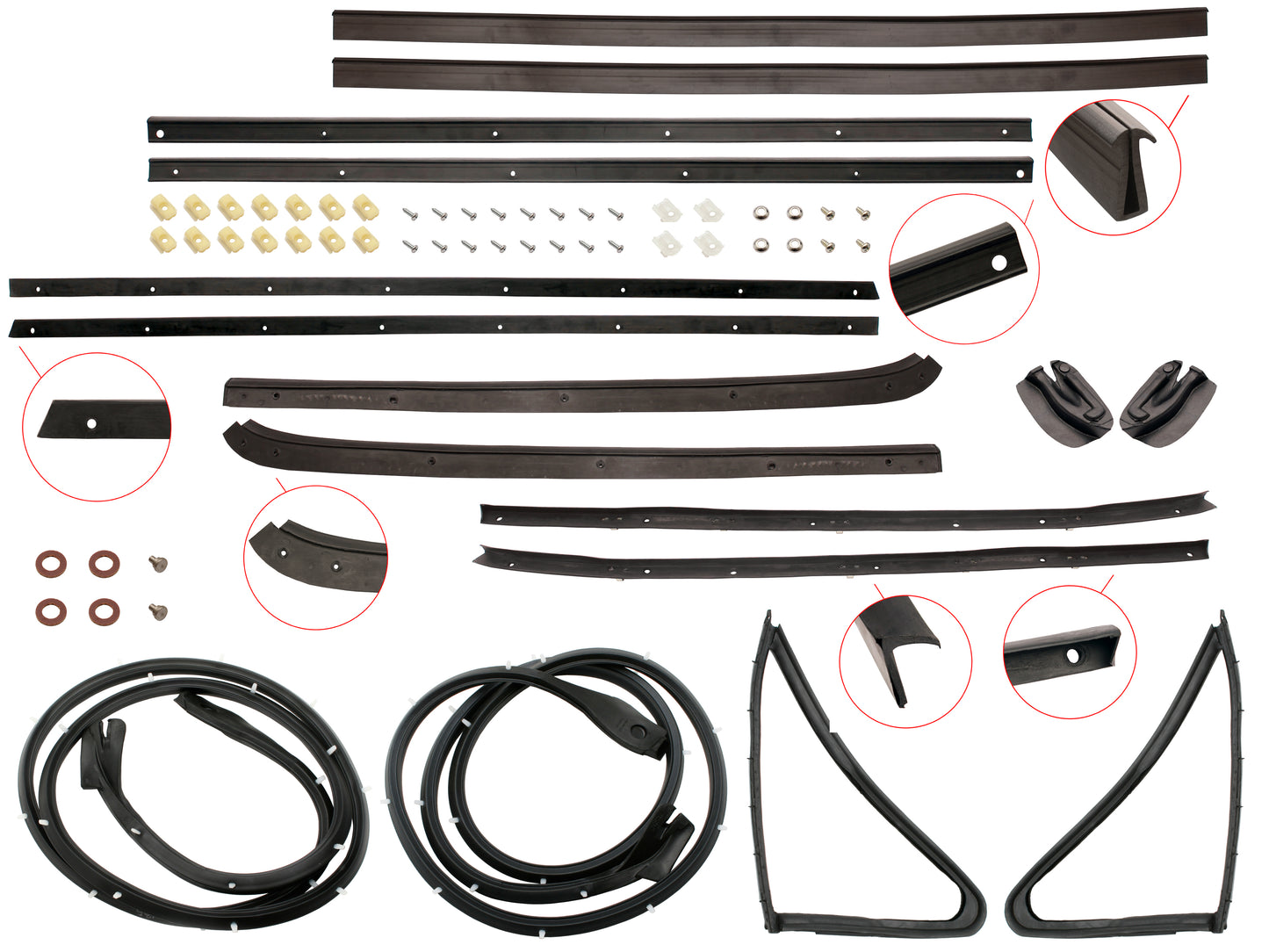 Door Rubber Kit HK HT HG Monaro - DRKHKTGM