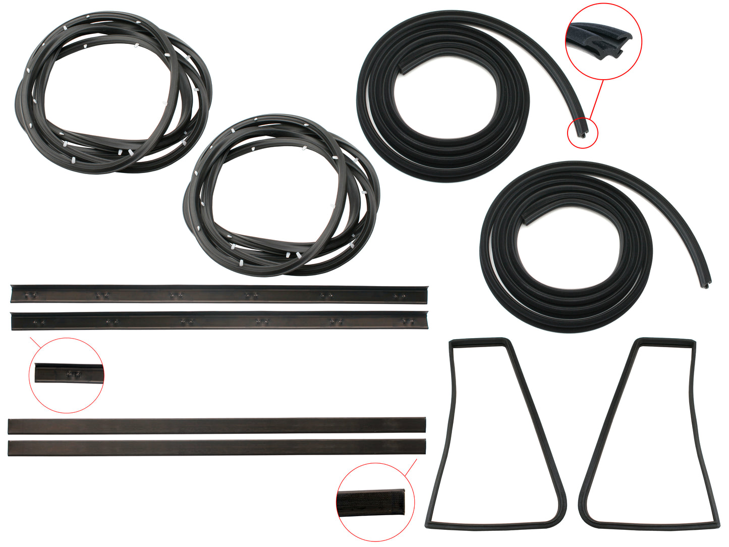 Door Rubber Kit HQ HJ HX HZ Rear Wagon - DRKHQ3