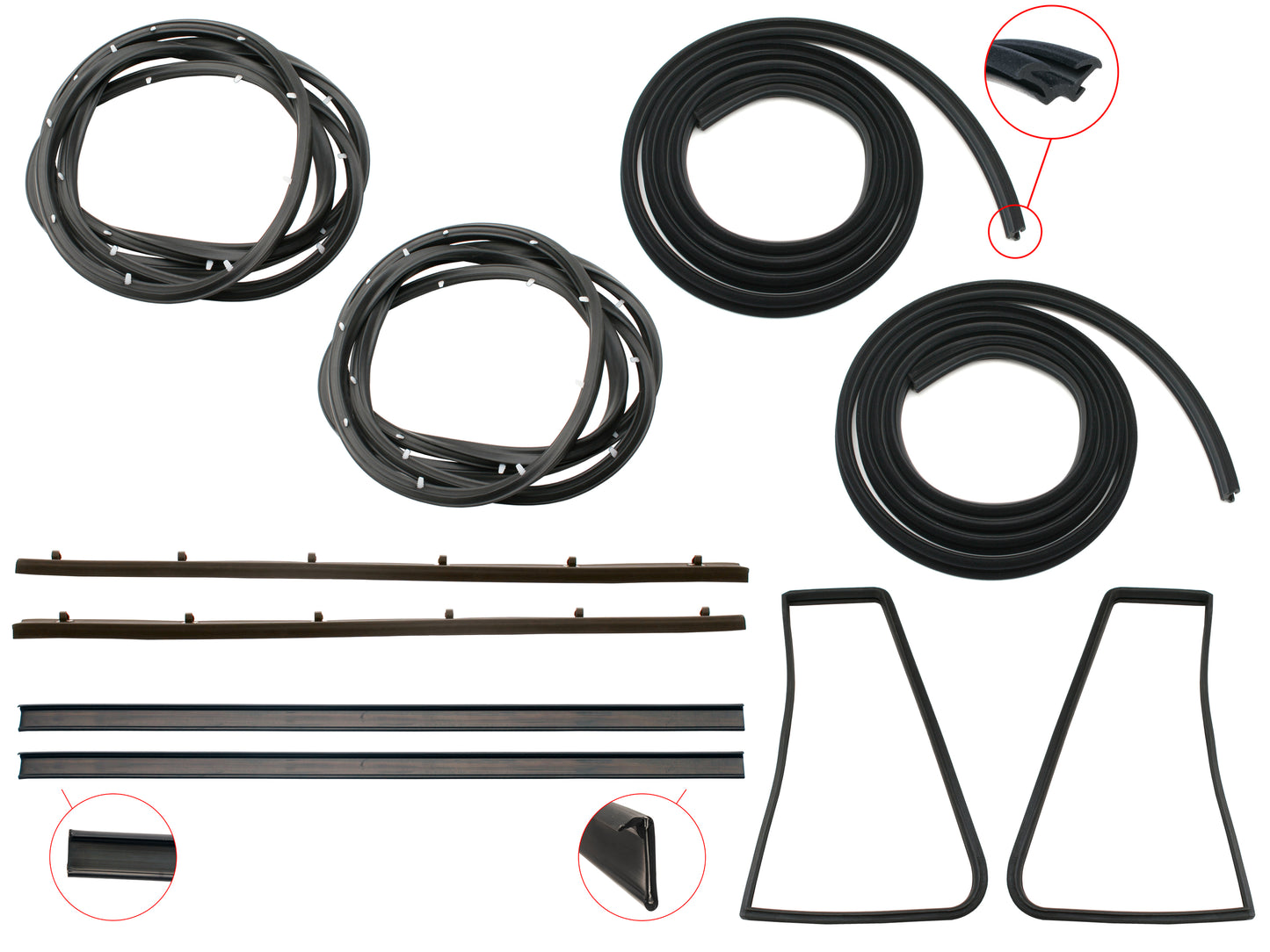 Door Rubber Kit HQ HJ HX HZ Rear Wagon - DRKHQ3