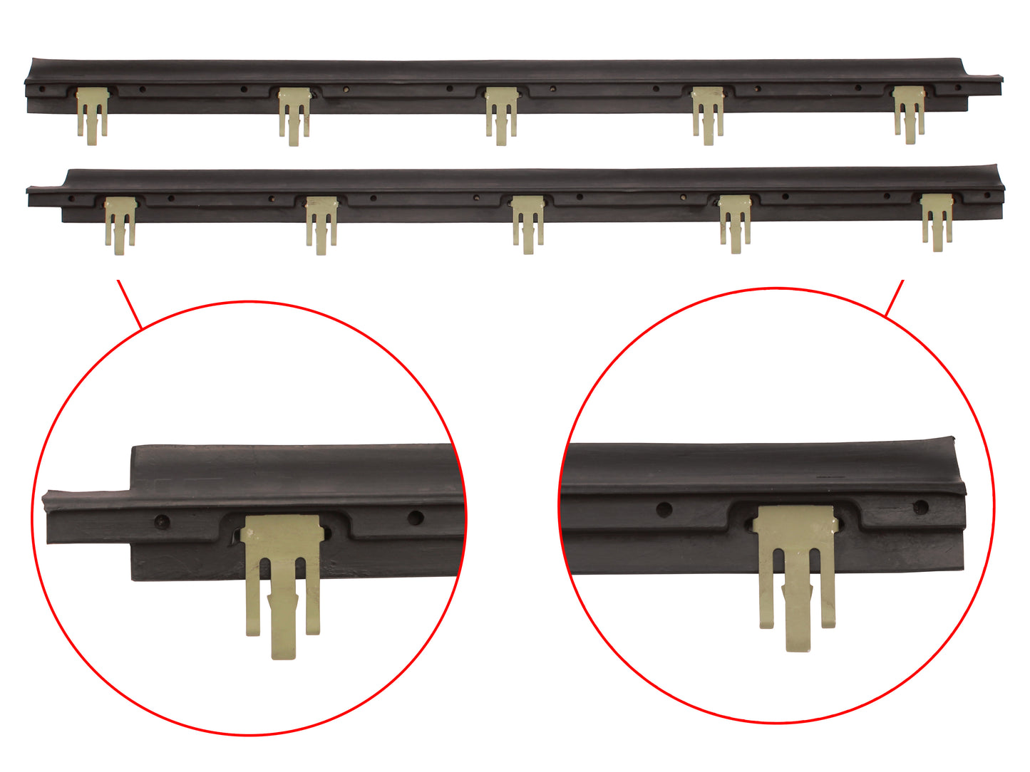 Door Rubber Kit LC LJ Front Sedan - DRKLC1