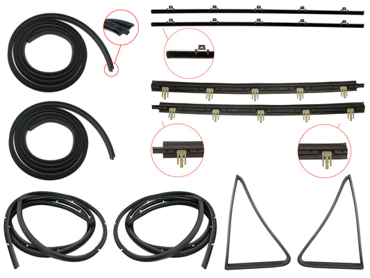 Door Rubber Kit LC LJ Rear Sedan - DRKLC2