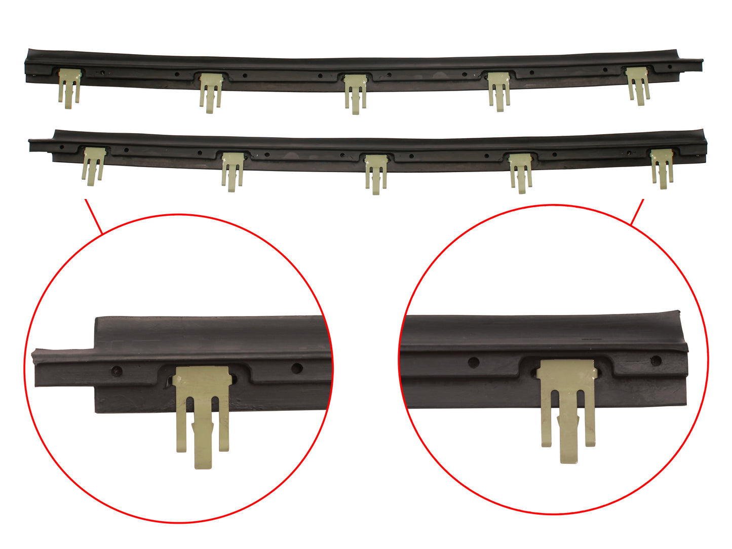 Door Rubber Kit LC LJ Rear Sedan - DRKLC2