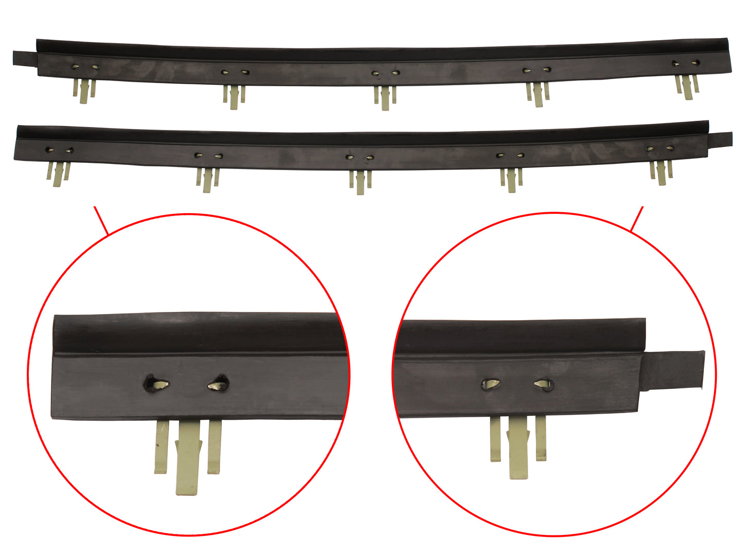 Door Rubber Kit LC LJ Rear Sedan - DRKLC2