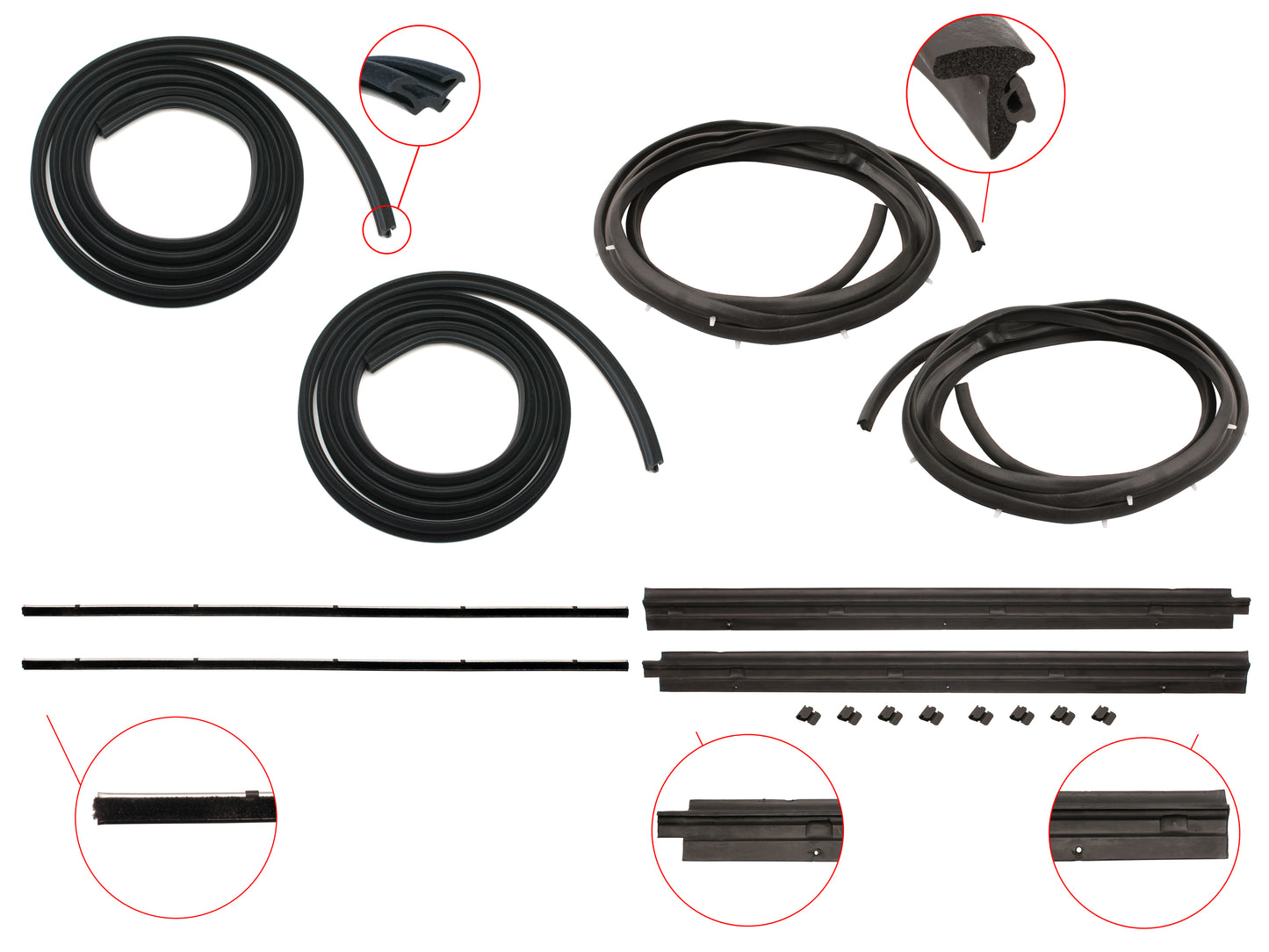 Door Rubber Kit LC LJ Coupe - DRKLC3