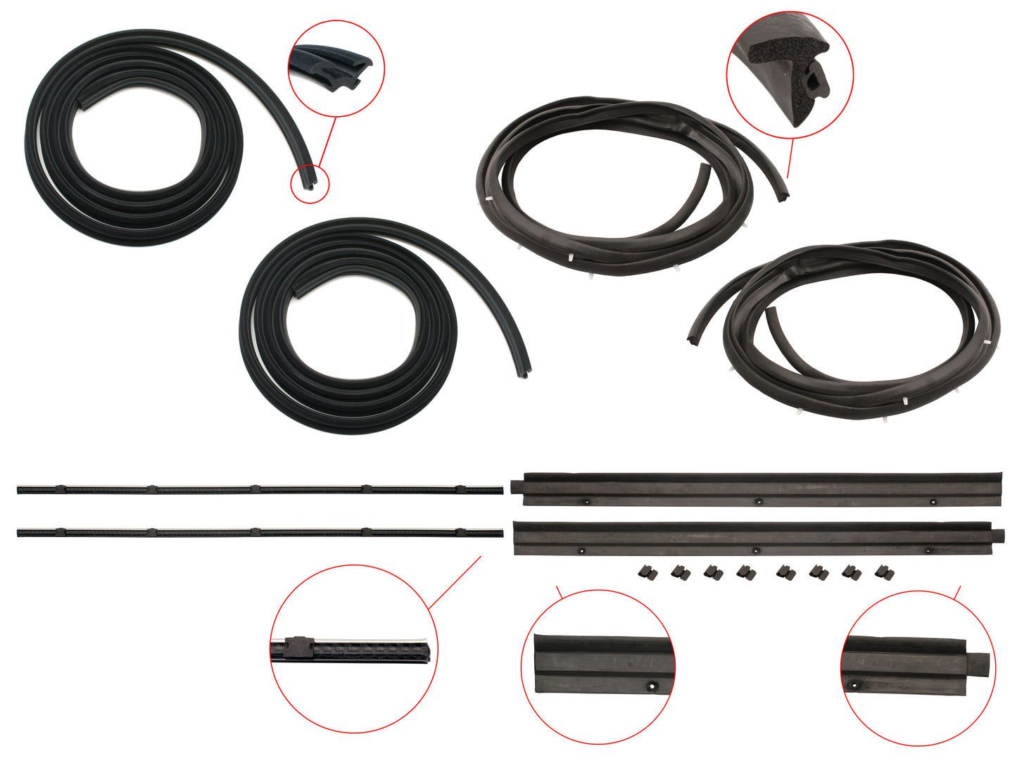 Door Rubber Kit LC LJ Coupe - DRKLC3