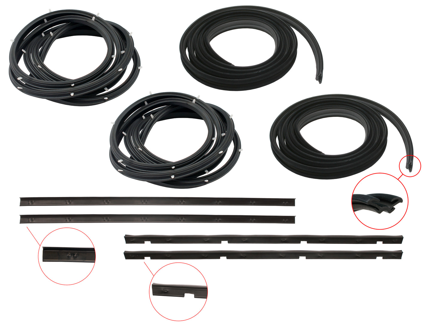Door Rubber Kit LH LX UC Front Sedan SL & SLR - DRKLHSL1