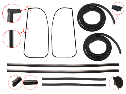Door Rubber Kit VB VC VH Commodore Front Sedan/Wagon Exc SLE - DRKVB1
