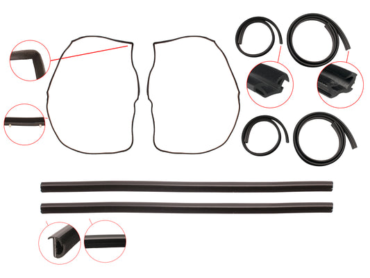 Door Rubber Kit VB VC VH VK VL Commodore Rear Wagon - DRKVB3
