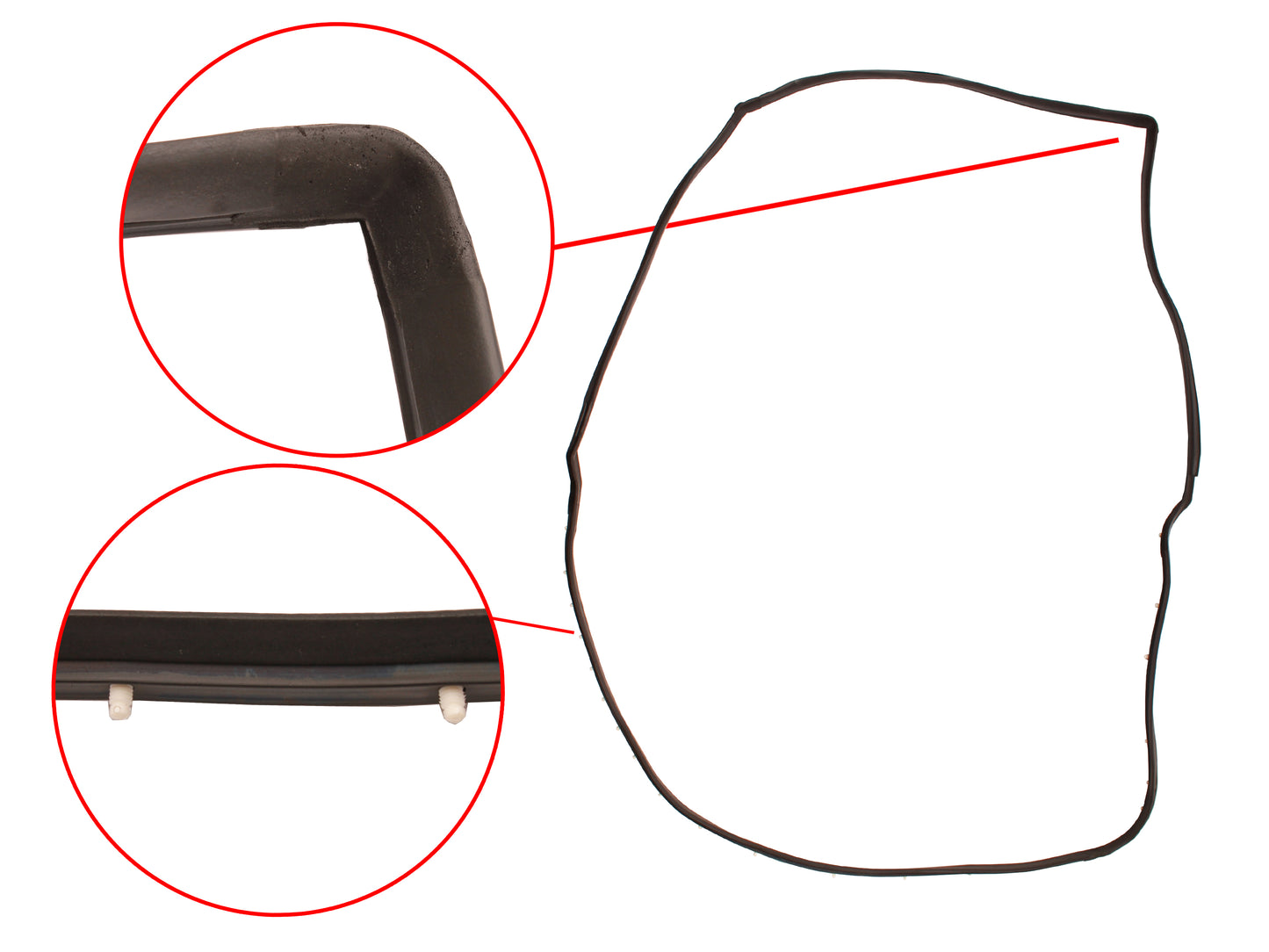 Holden Commodore Door Seal LEFT REAR VB VC VH VK VL Wagon rubber - RDS1015