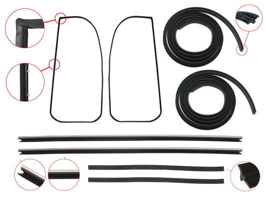 Door Rubber Kit VB VC VH Commodore Front Sedan SLE - DRKVB4