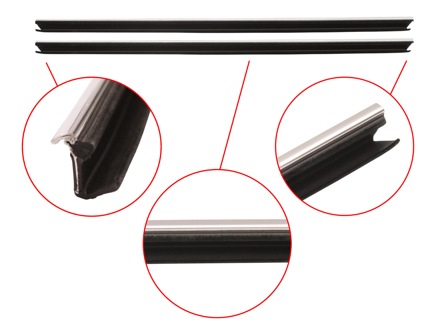 Door Rubber Kit VB VC VH Commodore Rear Sedan SLE - DRKVB5