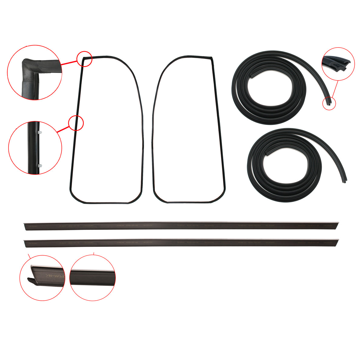 Door Rubber Kit VK VL Commodore Front Sedan/Wagon - DRKVK1