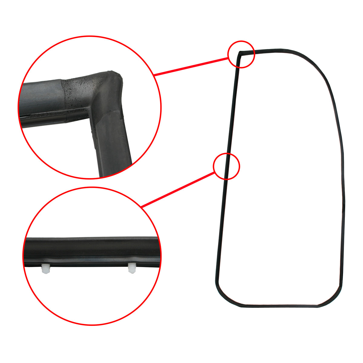 Door Rubber Kit VK VL Commodore Front Sedan/Wagon - DRKVK1