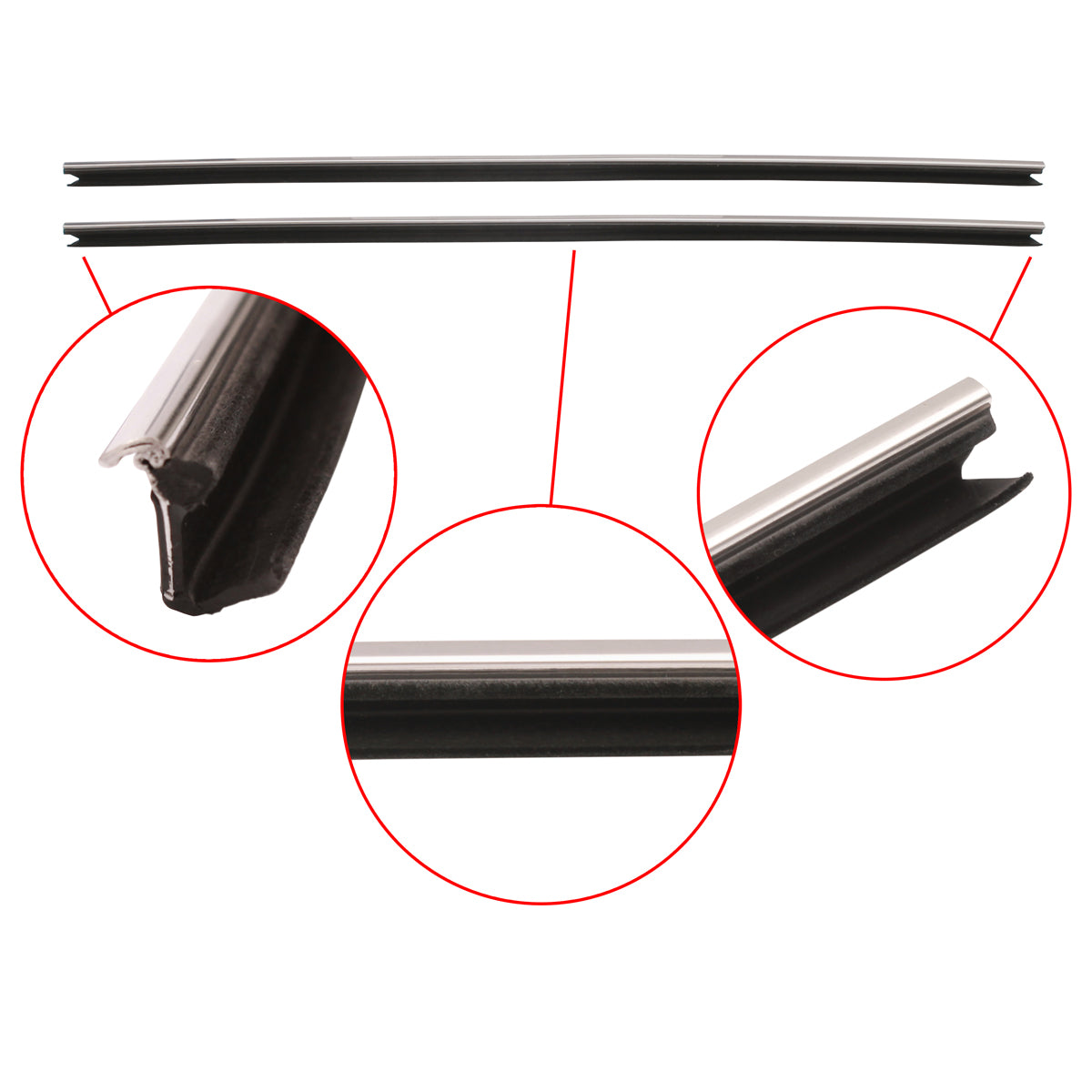 Door Rubber Kit VK VL Commodore Front Sedan/Wagon - DRKVK1