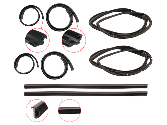 Door Rubber Kit VK VL Commodore Rear Sedan - DRKVK2
