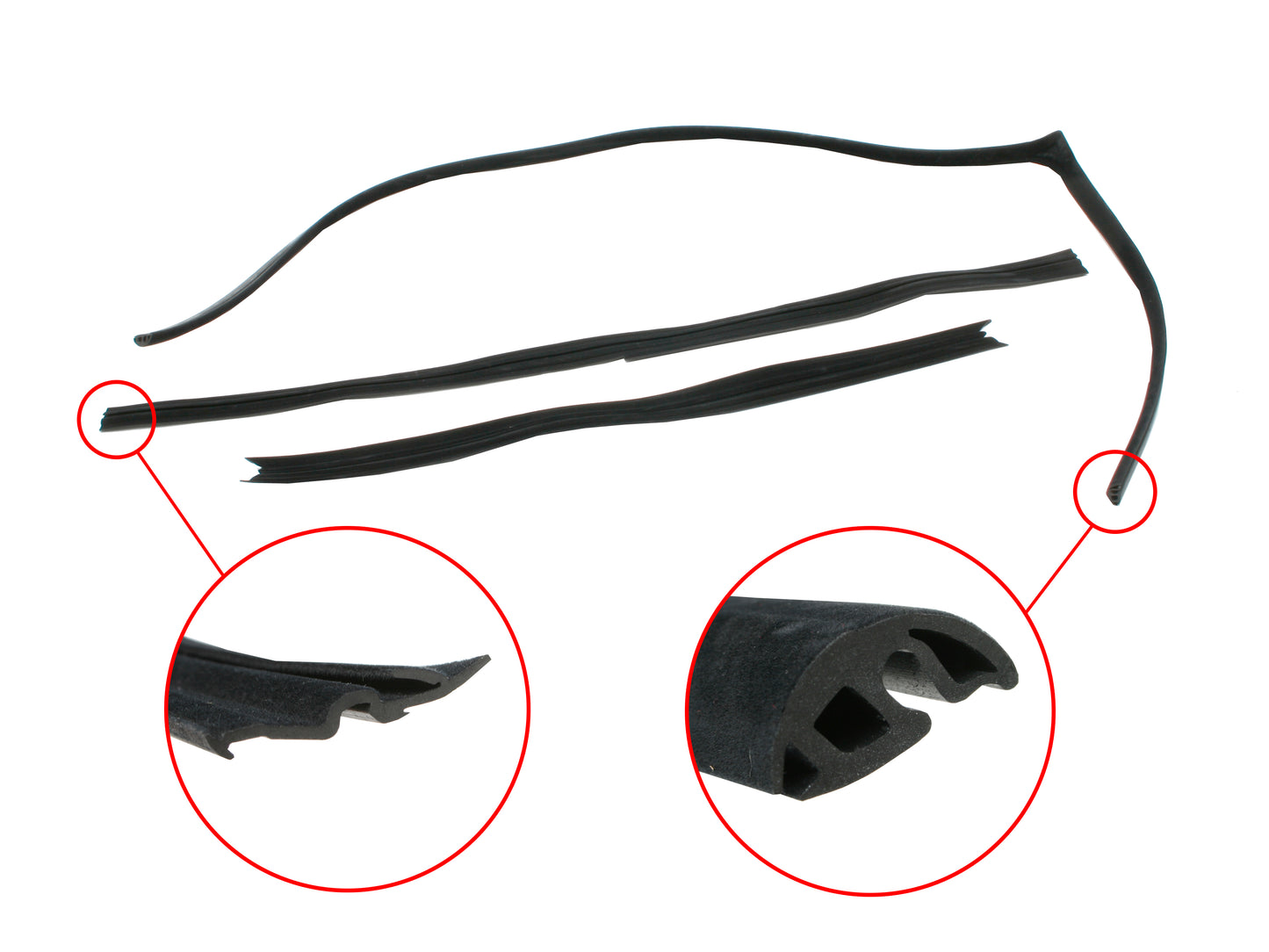 Door Rubber Kit VN VP VR VS Front Grey All - DRKVN1GR