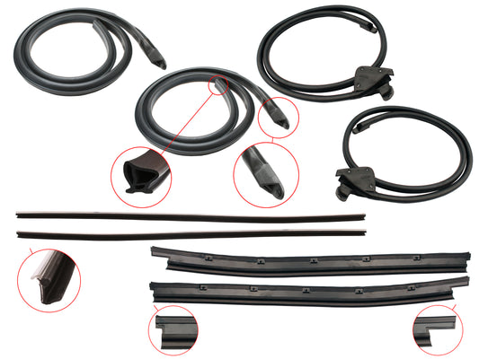 Door Rubber Kit XA XB XC Coupe - DRKXA5