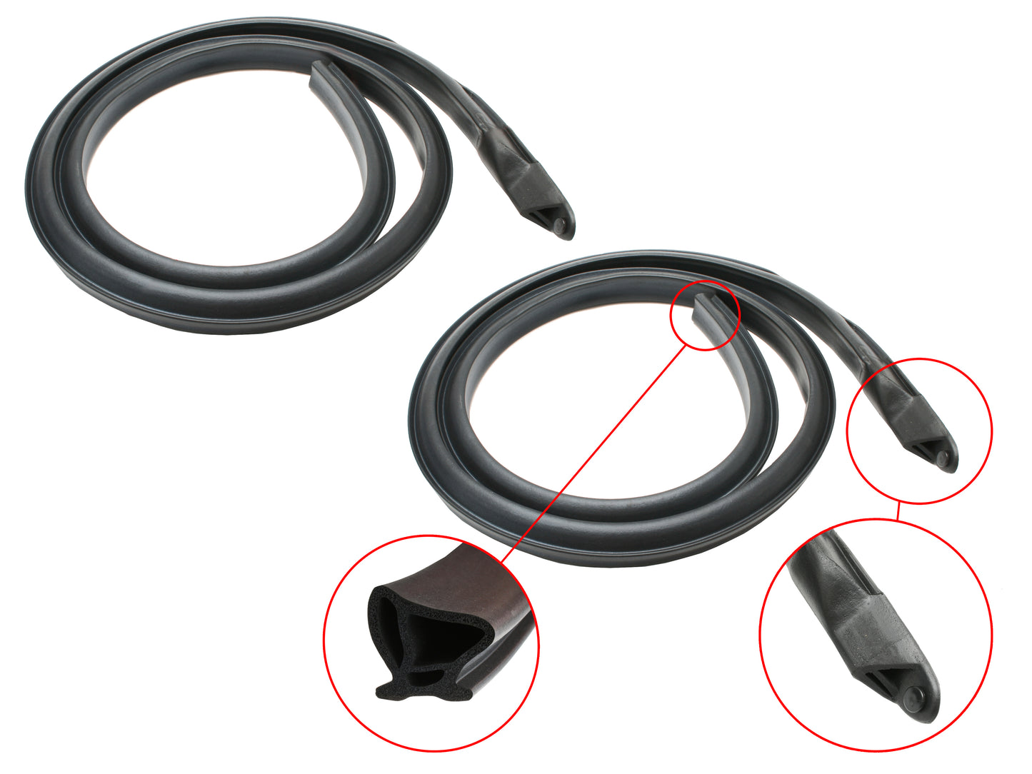 Door Rubber Kit XA XB XC Coupe - DRKXA5