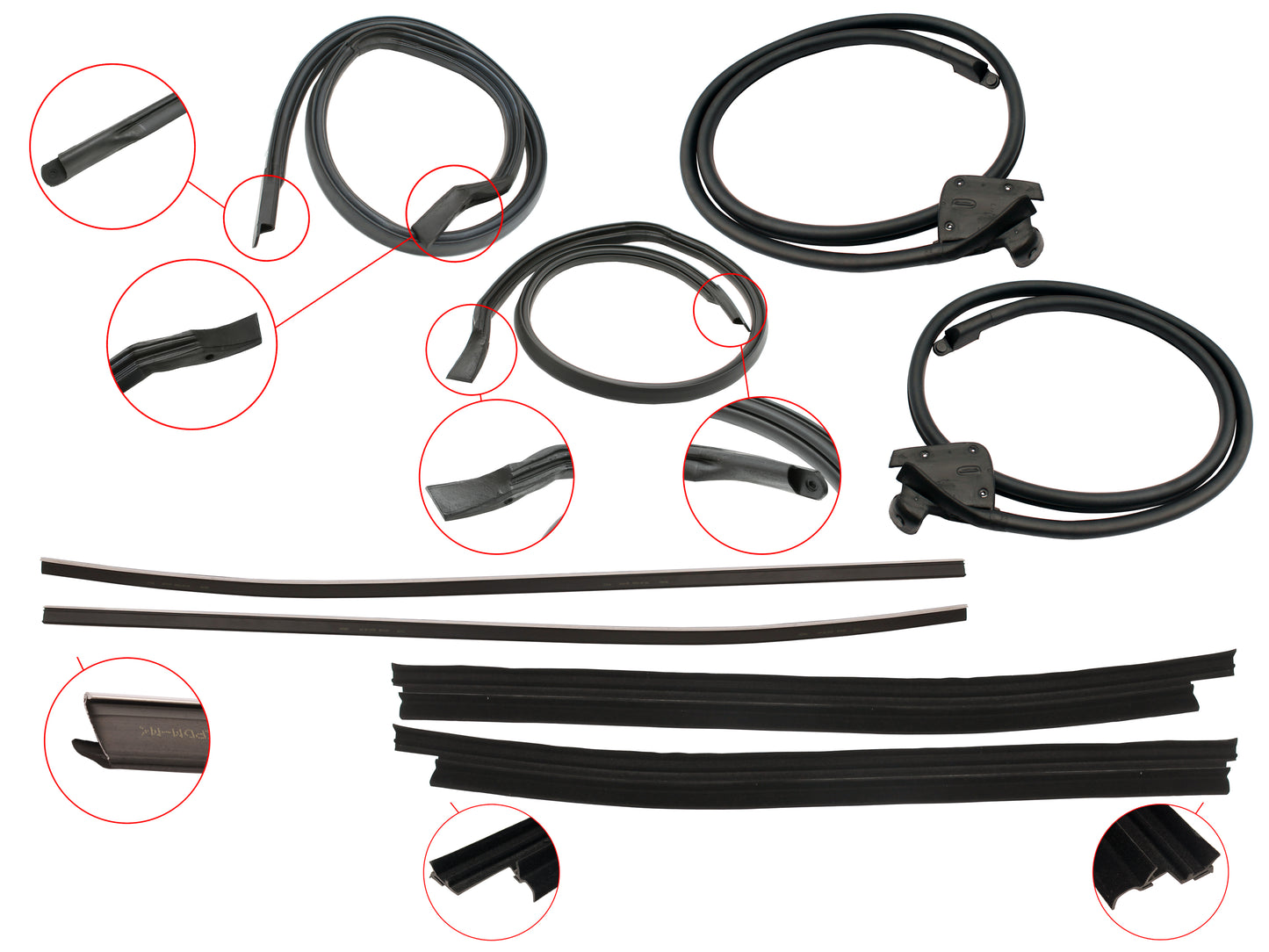 Door Rubber Kit XA XB XC Ute/Van - DRKXA6