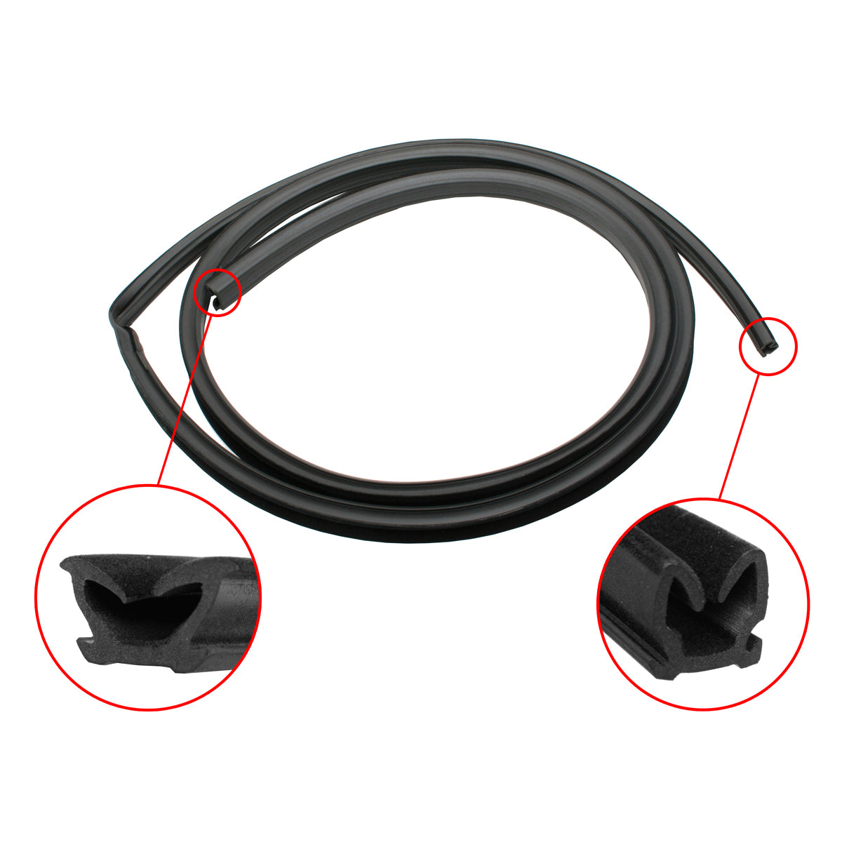 Door Rubber Kit XD XE XF ZJ-ZL FC-FE Front All - DRKXD1