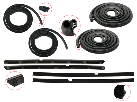 Door Rubber Kit XD XE XF ZJ-ZL FC-FE Rear Sedan Wag - DRKXD2