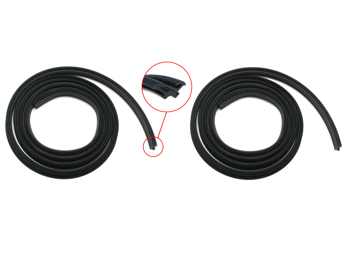 Door Rubber Kit XB ZG Front Sedan Wagon With Pinchweld - DRKXB4