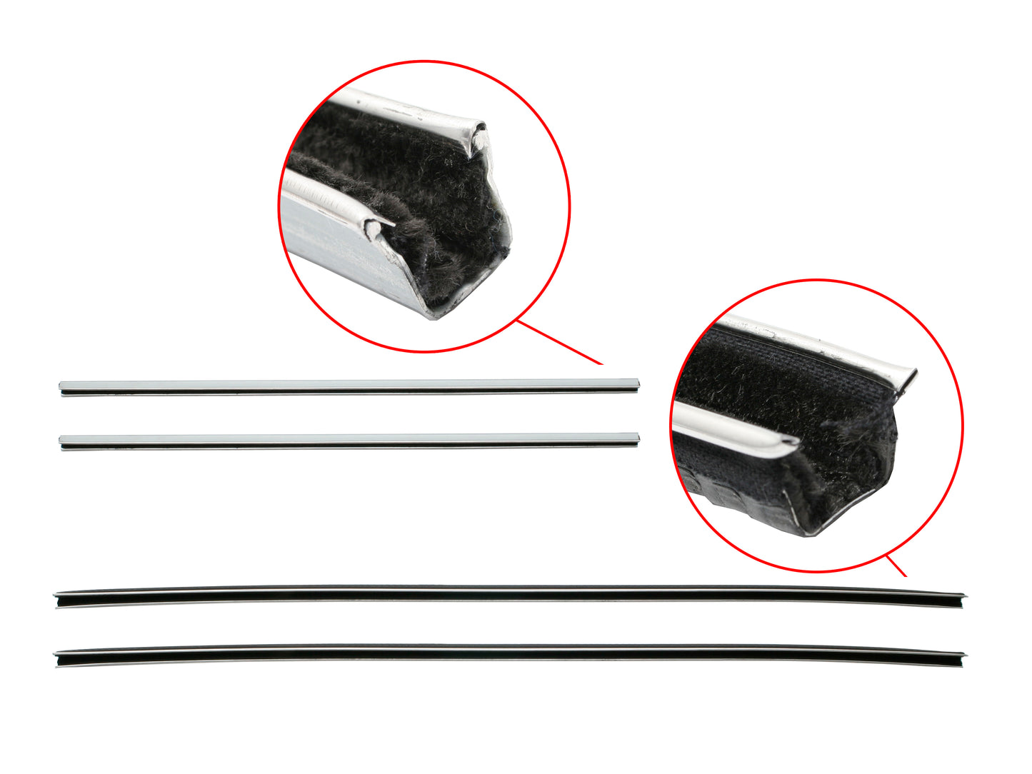 Door Rubber Kit XK XL Rear Sedan - DRKXKL2