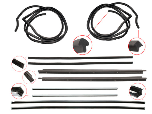 Door Rubber Kit XM XP Rear Sedan - DRKXMP2