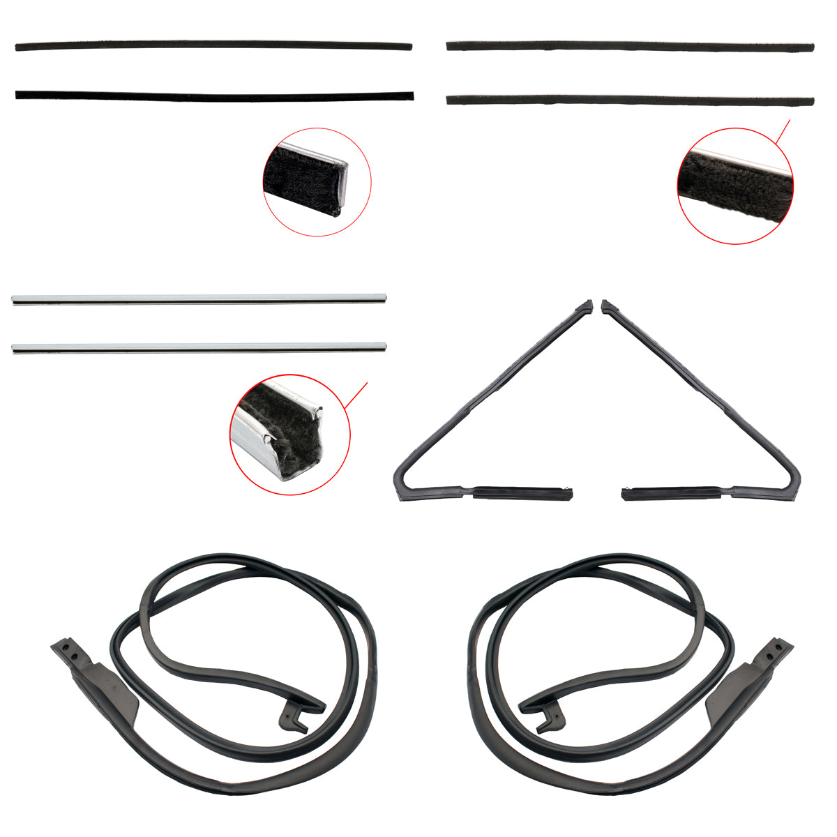 Door Rubber Kit XM XP Coupe - DRKXMP3