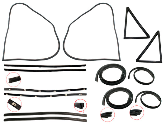 Door Rubber Kit XY ZD Rear Sedan Wagon - DRKXY2